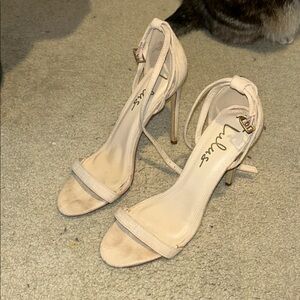 Elegant Cream High Heel Sandals